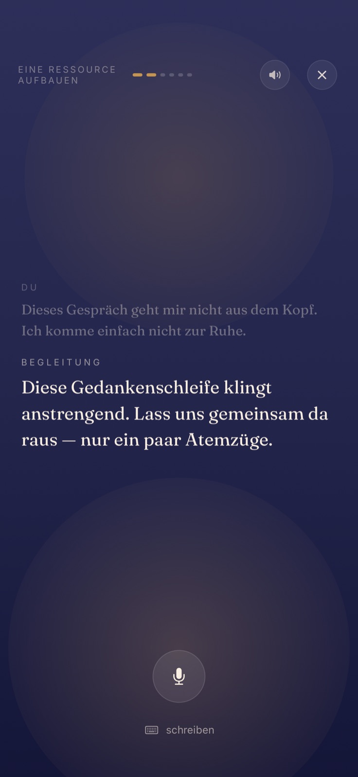 Erzähl, was dich beschäftigt · Nook